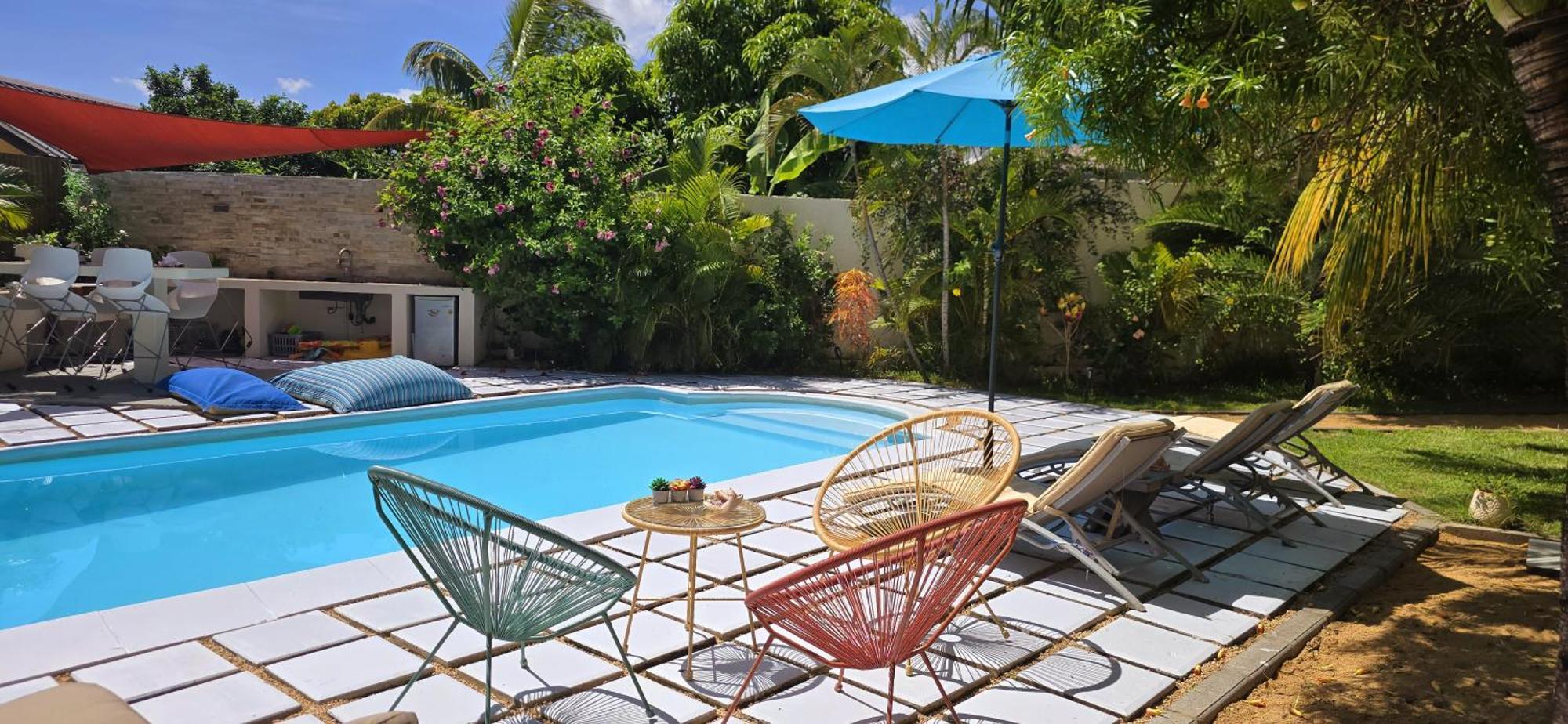 Lakaz Del Sol - Modern And Elegant Apartments With Luxurious Garden, Pool And Barbecue Area - Tourism Permit Certified タマラン エクステリア 写真